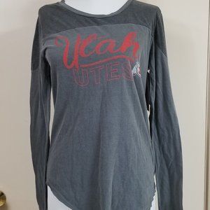 NCAA Utah Utes Women's Dyed Long Sleeve Yoke Tee,